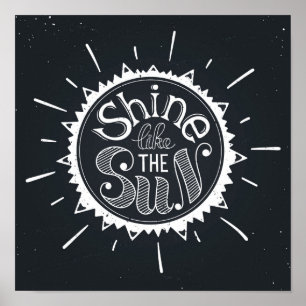 Schijn als de zon poster