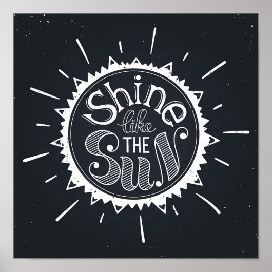 Schijn als de zon poster (Voorkant)