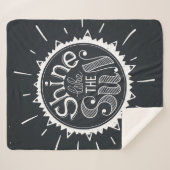 Schijn als de zon sherpa deken (Voorkant (horizontaal))