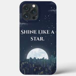 'Schijn als een Ster' Nachtelijke Hemel Citaat iPh Case-Mate iPhone Case