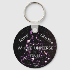 Schijn als het hele universum. sleutelhanger