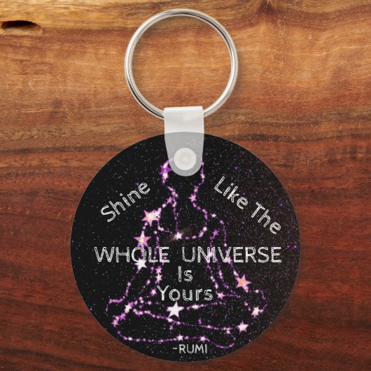 Schijn als het hele universum. sleutelhanger (Voorkant)