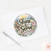 Schijn & Dien Vierkante Sticker (Envelop)