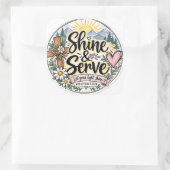 Schijn & Dien Vierkante Sticker (Tas)