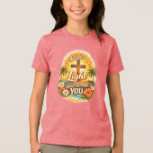 Schijn door JOU Tri-Blend Shirt (Voorkant)