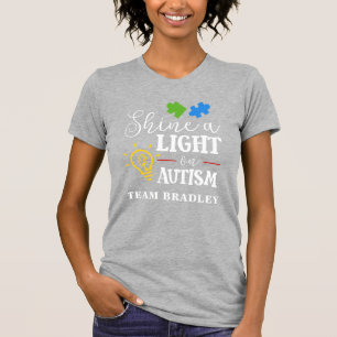 Schijn een licht op Autism Matching Team T-shirt