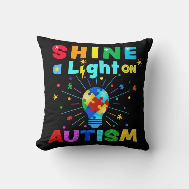 SCHIJN een licht op autisme Kussen (Voorkant)