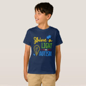 Schijn een licht op autisme t-shirt (Voorkant volledig)