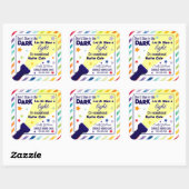 Schijn een licht op uitzonderlijke thuiszorg - Ver Vierkante Sticker (Vel)