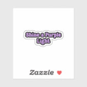 Schijn een Paarse Licht Paarse Epilepsie Sticker (Vel)