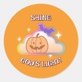 Schijn Gods licht Christelijke Halloween Sticker