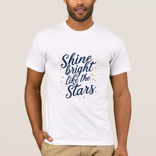 Schijn helder als de sterren t-shirt (Voorkant)