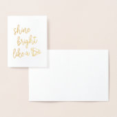 Schijn helder als een diamant | Goud Folie Kaarten (Display)