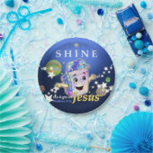 Schijn het Licht van Jezus Papieren Bordje (Feest)