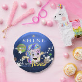 Schijn het Licht van Jezus Papieren Bordje (Feest)