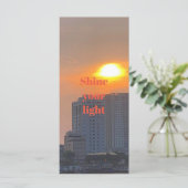 Schijn je licht bladwijzer (Staand voorkant)