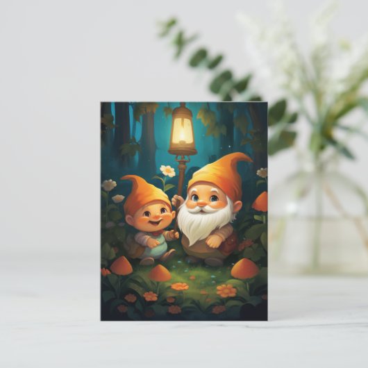 Schijn je lichte kabouter briefkaart (Staand voorkant)