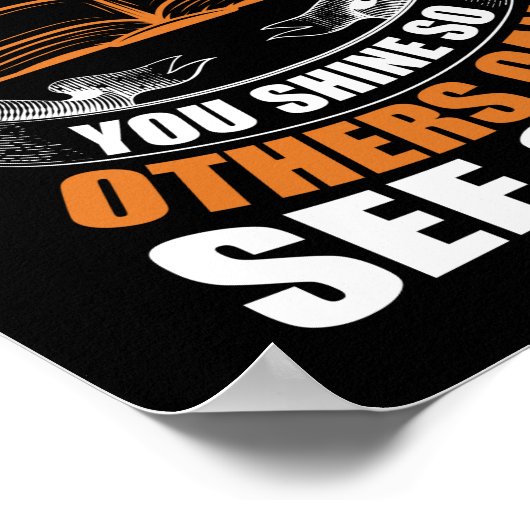 Schijn niet zo dat anderen je zo kunnen zien schit poster (Hoek)