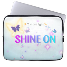 ✨ Schijn op 13" Pastel Laptop Hoesje – Je bent lic Sleeve