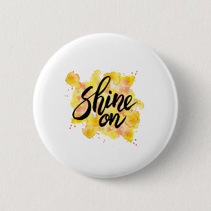 Schijn op graffiti ronde button 5,7 cm