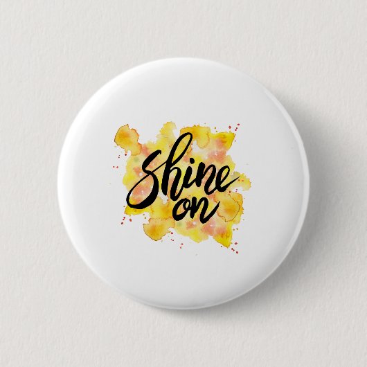 Schijn op graffiti ronde button 5,7 cm (Voorkant)