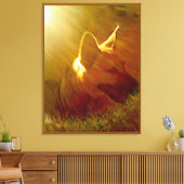 Schijn op mij Duitse Herdershond #1 Canvas Afdruk (Insitu (Woonkamer))