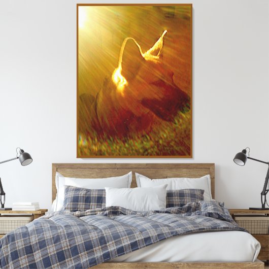 Schijn op mij Duitse Herdershond #1 Canvas Afdruk (Insitu (Slaapkamer))