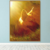 Schijn op mij Duitse Herdershond #1 Canvas Afdruk (Insitu (Houten vloer))
