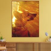Schijn op mij Duitse Herdershond #2 Canvas Afdruk (Insitu (Woonkamer))