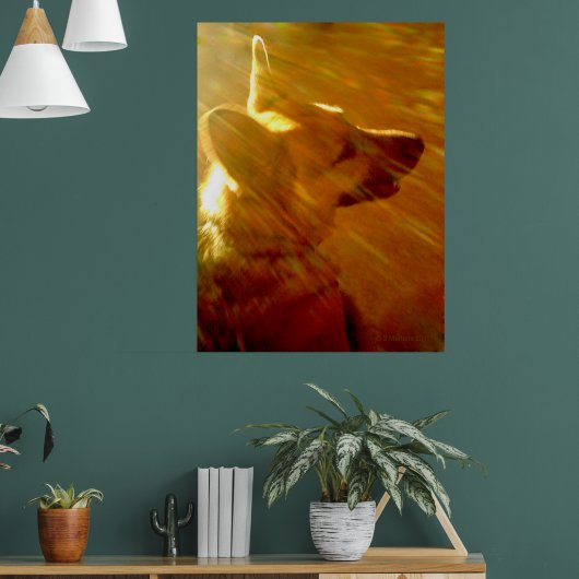 Schijn op mij Duitse Herdershond #2 Poster (Woonkamer 1)