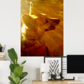 Schijn op mij Duitse Herdershond #2 Poster (Thuiskantoor)