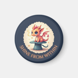 Schijn van binnenuit - Schattigee drakenmagneet Magneet