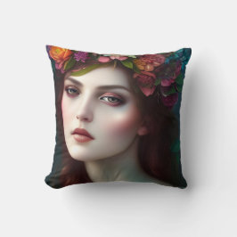 Schijnbaar bloemenportret voor godin van liefde kussen