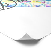 Schijnbaar feldiamanthartig waterverf poster (Hoek)