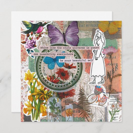 Schijnbaar flatWenskaart (Voorkant / Achterkant)