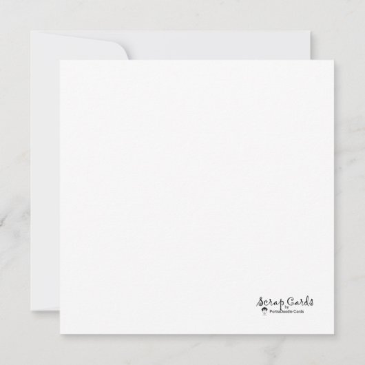 Schijnbaar flatWenskaart (Achterkant)