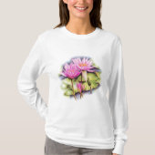 Schijnbaar geverfd waterd t-shirt (Lotus) (Voorkant)