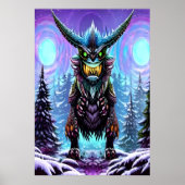 Schijnbaar groot fantasiebeest | AI Art Poster (Voorkant)