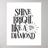 Schijnbaar helder als een diamant Poster (Voorkant)