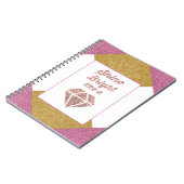 Schijnbaar helder als een diamantlaptop notitieboek (Linkerzijde)