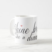 Schijnbaar helder als een diamantMok Koffiemok (Voorkant links)