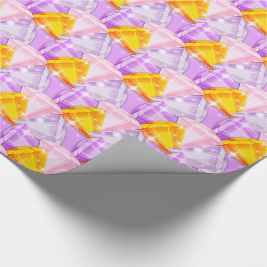 Schijnbaar-helder-diamanten-diagonaal- Cadeaupapier (Hoek)