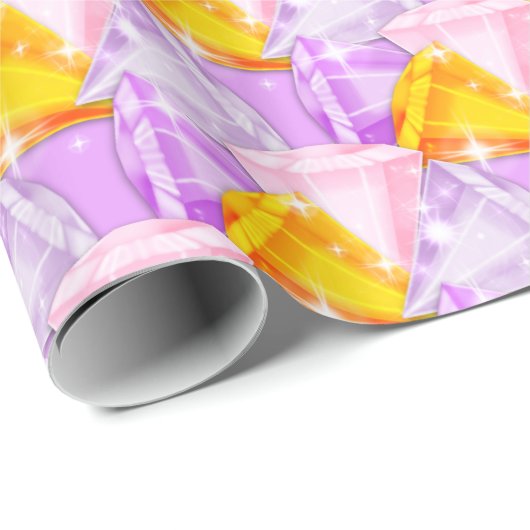 Schijnbaar-helder-diamanten-diagonaal- Cadeaupapier (Rol Hoek)