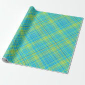 Schijnbaar heldere diamanten-coördinerende PLAID 8 Cadeaupapier (Uitgerold)
