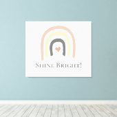 Schijnbaar heldere, genderneutrale wandkunst canvas afdruk (Insitu (Houten vloer))