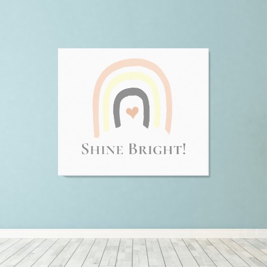 Schijnbaar heldere, genderneutrale wandkunst canvas afdruk (Insitu (Houten vloer))