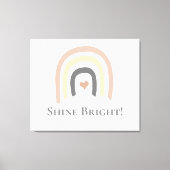 Schijnbaar heldere, genderneutrale wandkunst canvas afdruk (Voorkant)