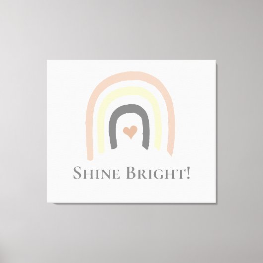 Schijnbaar heldere, genderneutrale wandkunst canvas afdruk (Voorkant)