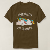 Schijnbaar IM dramatisch Schattige grappig eenhoor T-shirt (Design voorkant)