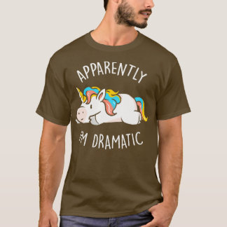 Schijnbaar IM dramatisch Schattige grappig eenhoor T-shirt